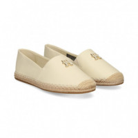 Alopargata Logo Th Piel Beige   TOMMY HILFIGER
