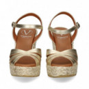 SANDALIA METALIZADA BEIGE