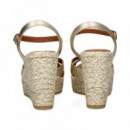 SANDALIA METALIZADA BEIGE