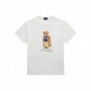 Polo RALPH LAUREN - SSCNCMSLM1-SHORT Sleeve-t-shirt - PF25 White Hrtg Bear - 710974584001/PF25 White Hrtg Bear