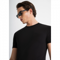 Camiseta ANTONY MORATO Logotipo Monocolor Negra