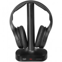 TREVI Auriculares Estereo Inalambrico FRS1480 Negro 100MTRS, Control Volumen
