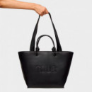 Capazo Tous la Rue New Negro con Estilo Urbano para Mujer  TOUS BAGS