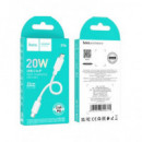 HOCO Cable Datos Tipo C a Lightning 20W X96 25CMS Blanco