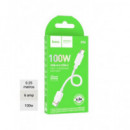 HOCO Cable Datos Tipo C a USB a 100W X96 25CMS Blanco