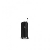 GABOL Trolley Maleta de Mano Pequeño con 4 Ruedas Polipropileno Kiba Negro 54X39X20 Cm