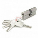 Cilindro Laton 35+35 Niquel Sat Seguridad