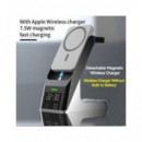 Andowlcargador Inalambrico 6 en 1 para Iphone,airpods,iwatch Negro 20W Q-WX500  ANDOWL