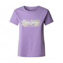 Camiseta de Corte Regular con Logotipo Floral  PEPE JEANS