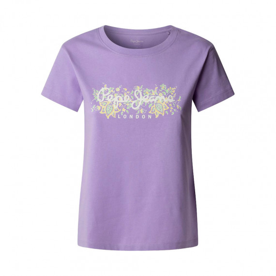 Camiseta de Corte Regular con Logotipo Floral  PEPE JEANS