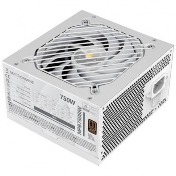MARS GAMING FUENTE DE ALIMENTACION MPB750SI 750W  80 PLUS BRONZE BLANCA VENTILADOR 12CM