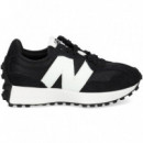 N Blanco Deportivo Ante+nylon Negro  NEW BALANCE