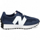 Deportivo N Blanco Nylon Azul  NEW BALANCE