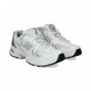 Deportivo Motivos Plata Malla Blanco  NEW BALANCE