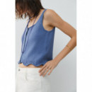 Camisas y Tops Top ESE O ESE Gabrielle Denim Blue