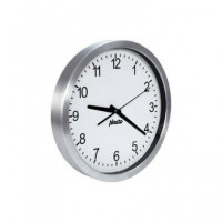 ALECTO Reloj de Pared Clasico AK-10 Esfera Redonda Blanca Aluminio