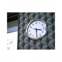 ALECTO Reloj de Pared Clasico AK-10 Esfera Redonda Blanca Aluminio
