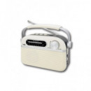 SAMI Radio Portatil Am/fm/sw RS-11841 Blanco Retro Bluetooth,micro Sd,usb,aux In