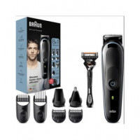 BRAUN Afeitadora 8 en 1 Trimmer MGK5365 Recargable con 8 Accesorios