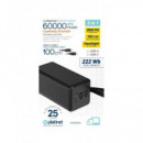 Platinet Bateria Externa 60000MAH 4XUSB A/2XUSB Tipo C PMPB6020  LALO