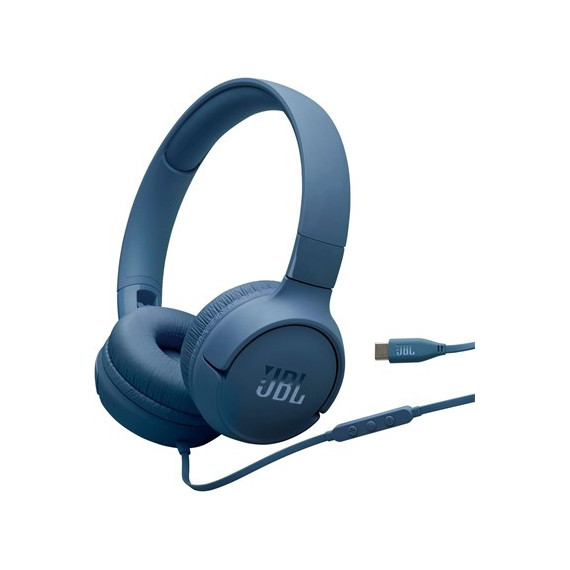 JBL Auricular de Casco con Cable Tipo C Tune 520C Azul