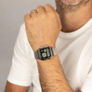 CASIO A130WE-1A Reloj Digital Unisex - Retro Vintage, Acero Inoxidable, Cronómetro, Alarma y Luz Led