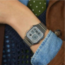 CASIO A130WE-7A Reloj Digital Unisex - Estilo Retro, Acero Inoxidable, Luz Led, Cronómetro y Alarma Diaria