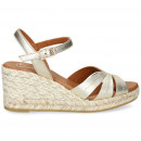 SANDALIA METALIZADA BEIGE