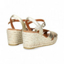 SANDALIA METALIZADA BEIGE