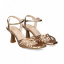 Sandalia Tiritas Nudo Bronce  LODI