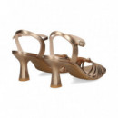 Sandalia Tiritas Nudo Bronce  LODI