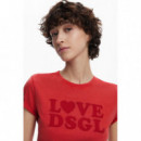 Camiseta Lisa Texto de DESIGUAL