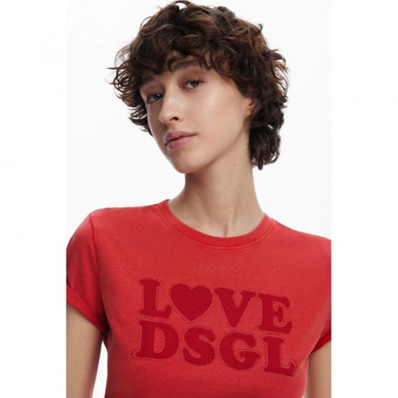 Camiseta Lisa Texto de DESIGUAL