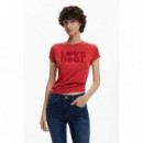 Camiseta Lisa Texto de DESIGUAL