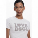Camiseta Lisa Texto de DESIGUAL