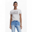 Camiseta Lisa Texto de DESIGUAL