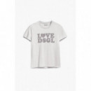 Camiseta Lisa Texto de DESIGUAL