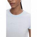 Camiseta Logo Strass de DESIGUAL