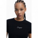 Camiseta Logo Strass de DESIGUAL