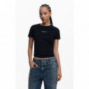 Camiseta Logo Strass de DESIGUAL