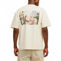 Camiseta Jack&Jones Graphic crema