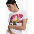 Camiseta Flor Grande de DESIGUAL