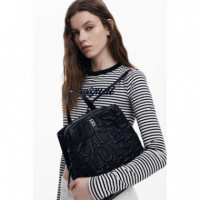 Mochila Mediana Letras 3D de DESIGUAL