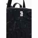 Mochila Mediana Letras 3D de DESIGUAL