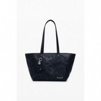 Bolso Shopper Bordado Grande de DESIGUAL