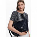 Bolso Shopper Bordado Grande de DESIGUAL