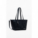 Bolso Shopper Bordado Grande de DESIGUAL