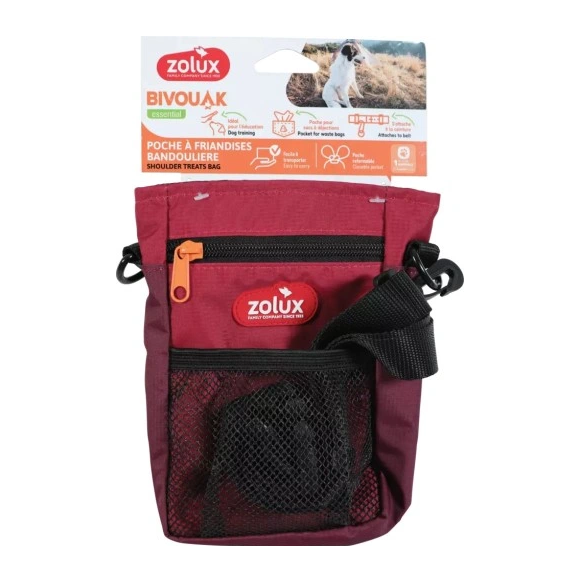 ZOLUX Bolsa Snacks Bandolera Rojo