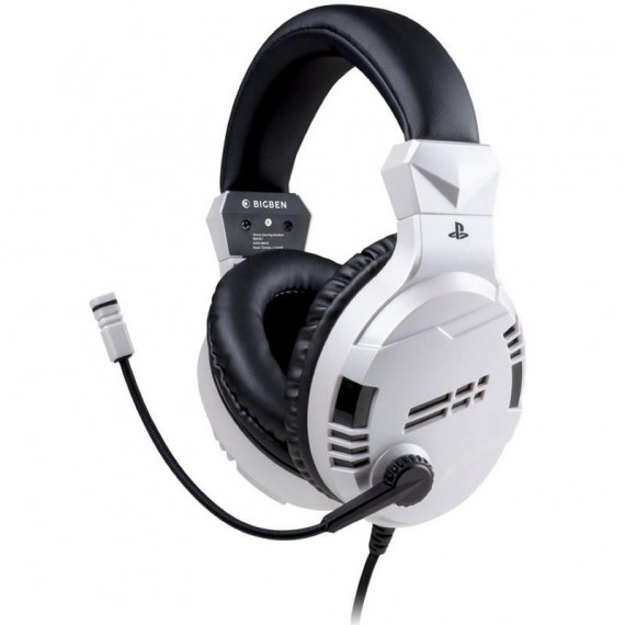 BIGBEN Auriculares Gaming Oficiales PS4/PS5 Blanco