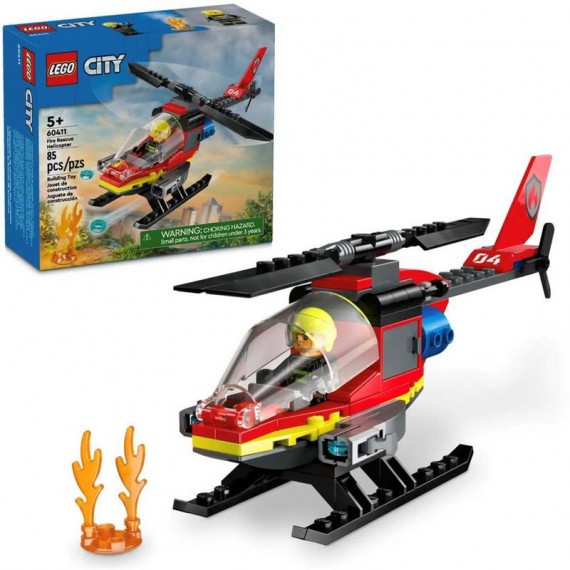 LEGO City Helicóptero de Rescate de Bomberos 60411